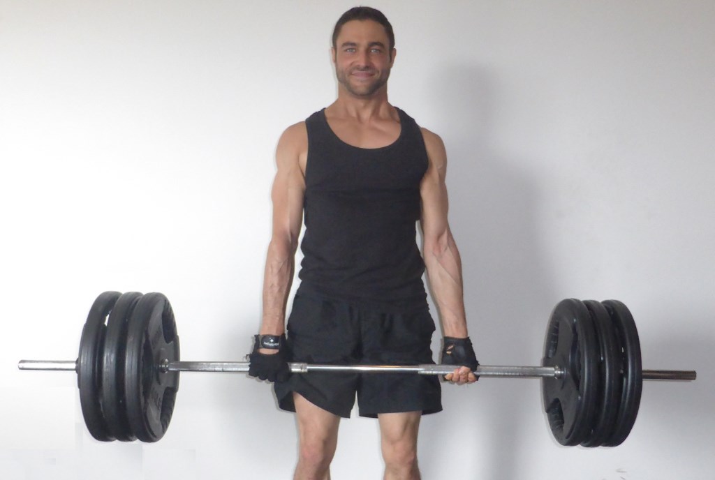 Me deadlifting twice my bodyweight